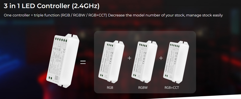 FUT043+ 3 in 1 RF LED Controller